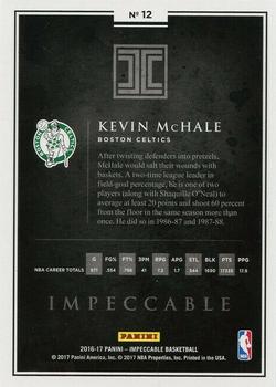 2016-17 Panini Impeccable - Platinum #12 Kevin McHale Back