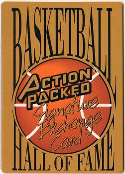 1995 Action Packed Hall of Fame - Autograph Redemption Cards #NNO Ed Macauley Front