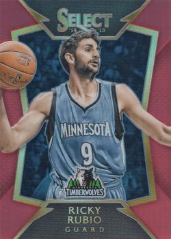 2014-15 Panini Select - Prizms Red #32 Ricky Rubio Front