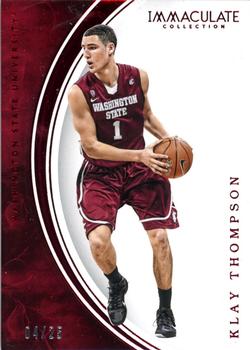 2016-17 Panini Immaculate Collection Collegiate - Red #30 Klay Thompson Front