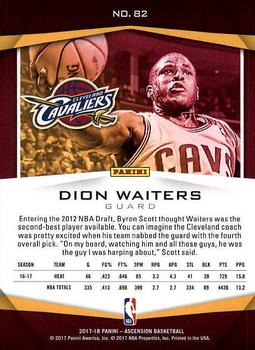 2017-18 Panini Ascension #82 Dion Waiters Back