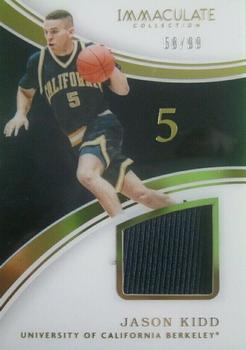 2016-17 Panini Immaculate Collection Collegiate - Numbers Memorabilia #4 Jason Kidd Front