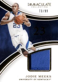 2016-17 Panini Immaculate Collection Collegiate - Numbers Memorabilia #5 Jodie Meeks Front