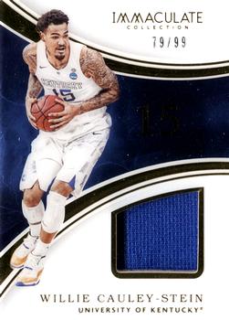 2016-17 Panini Immaculate Collection Collegiate - Numbers Memorabilia #18 Willie Cauley-Stein Front