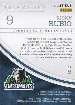 2016-17 Panini Immaculate Collection - The Standard #ST-RUB Ricky Rubio Back