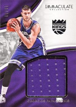2016-17 Panini Immaculate Collection - Standout Materials #SM-GPP Georgios Papagiannis Front