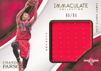 2016-17 Panini Immaculate Collection - Special Event Materials #SE-CHP Chandler Parsons Front