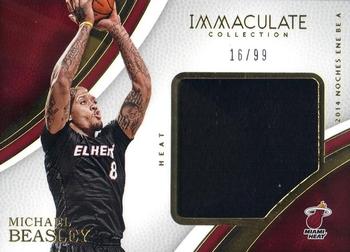 2016-17 Panini Immaculate Collection - Special Event Materials #SE-MBS Michael Beasley Front