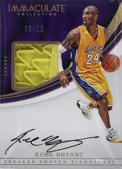 2016-17 Panini Immaculate Collection - Sneaker Swatch Signatures Gold #SN-KB Kobe Bryant Front