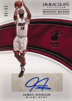 2016-17 Panini Immaculate Collection - Modern Marks #MM-JJO James Johnson Front