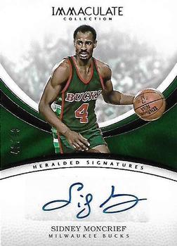 2016-17 Panini Immaculate Collection - Heralded Signatures #HS-SMO Sidney Moncrief Front
