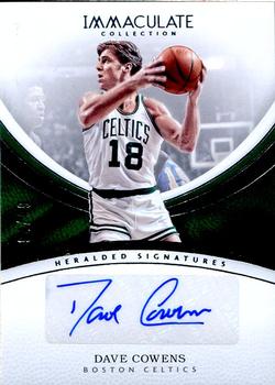 2016-17 Panini Immaculate Collection - Heralded Signatures #HS-DCO Dave Cowens Front