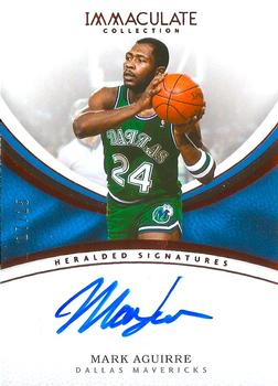 2016-17 Panini Immaculate Collection - Heralded Signatures Red #HS-MAG Mark Aguirre Front
