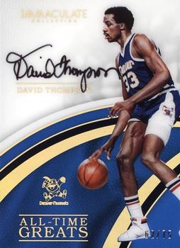 2016-17 Panini Immaculate Collection - All-Time Greats #ATG-DT David Thompson Front