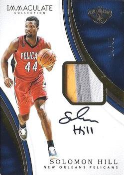 2016-17 Panini Immaculate Collection - Patch Autographs #P-SH Solomon Hill Front
