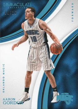 2016-17 Panini Immaculate Collection - Blue #1 Aaron Gordon Front