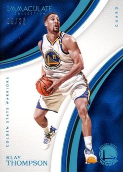2016-17 Panini Immaculate Collection - Blue #62 Klay Thompson Front