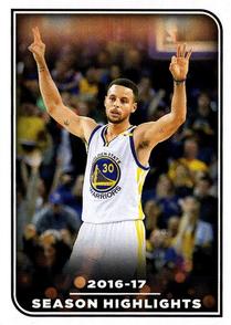 2017-18 Panini Stickers #2 Stephen Curry Front