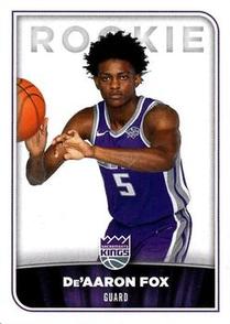 2017-18 Panini Stickers #343 De'Aaron Fox Front