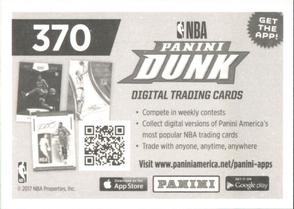 2017-18 Panini Stickers #370 Celtics v Knicks Back