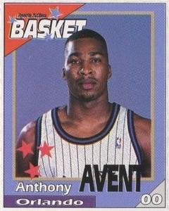1995 French Sports Action Basket - Face 2 Face Orlando Magic #NNO Anthony Avent Front