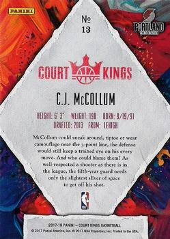 2017-18 Panini Court Kings #13 C.J. McCollum Back