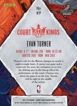 2017-18 Panini Court Kings #37 Evan Turner Back