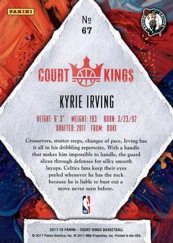 2017-18 Panini Court Kings #67 Kyrie Irving Back