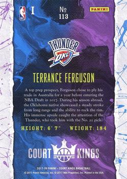 2017-18 Panini Court Kings #113 Terrance Ferguson Back