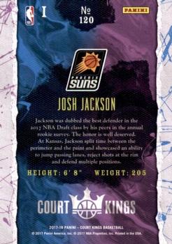 2017-18 Panini Court Kings #120 Josh Jackson Back