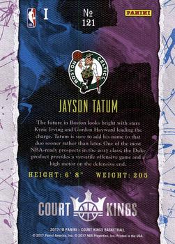 2017-18 Panini Court Kings #121 Jayson Tatum Back