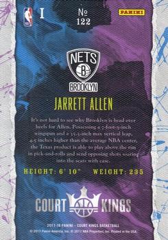 2017-18 Panini Court Kings #122 Jarrett Allen Back