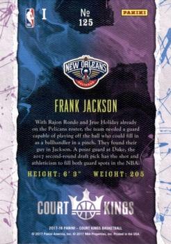 2017-18 Panini Court Kings #125 Frank Jackson Back
