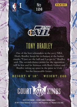 2017-18 Panini Court Kings #126 Tony Bradley Back