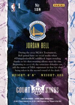 2017-18 Panini Court Kings #128 Jordan Bell Back