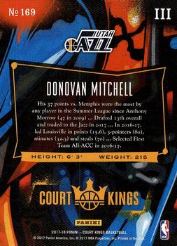 2017-18 Panini Court Kings #169 Donovan Mitchell Back