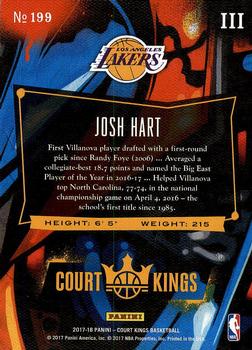 2017-18 Panini Court Kings #199 Josh Hart Back