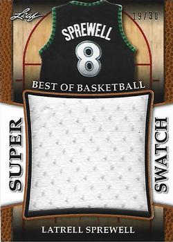 2017 Leaf Best of Basketball Unopened Edition Super Swatch #SS-17 Latrell Sprewell Front
