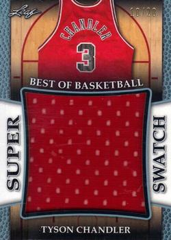2017 Leaf Best of Basketball Unopened Edition Super Swatch - Platinum #SS-34 Tyson Chandler Front