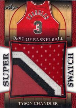 2017 Leaf Best of Basketball Unopened Edition Super Swatch - Red #SS-34 Tyson Chandler Front