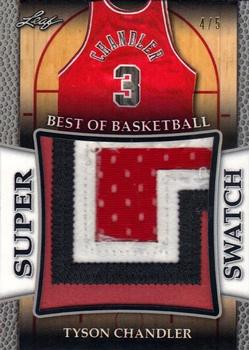 2017 Leaf Best of Basketball Unopened Edition Super Swatch - Silver #SS-34 Tyson Chandler Front