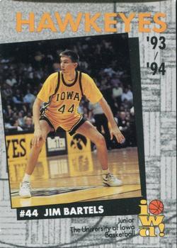 1993-94 Iowa Hawkeyes #NNO Jim Bartels Front
