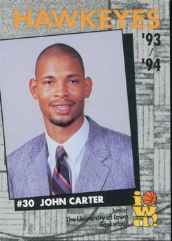 1993-94 Iowa Hawkeyes #NNO John Carter Front