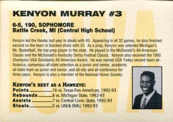 1993-94 Iowa Hawkeyes #NNO Kenyon Murray Back
