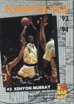1993-94 Iowa Hawkeyes #NNO Kenyon Murray Front