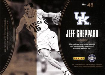 2016-17 Panini Black Gold Collegiate - Autograph Jersey SN5 #48 Jeff Sheppard Back