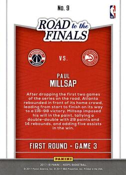 2017-18 Hoops - Road to the Finals #9 Paul Millsap Back