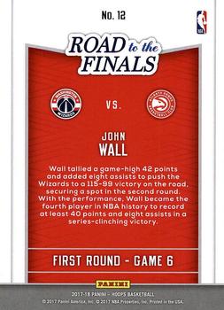 2017-18 Hoops - Road to the Finals #12 John Wall Back