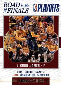 2017-18 Hoops - Road to the Finals #21 LeBron James Front