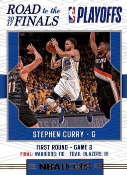 2017-18 Hoops - Road to the Finals #24 Stephen Curry Front